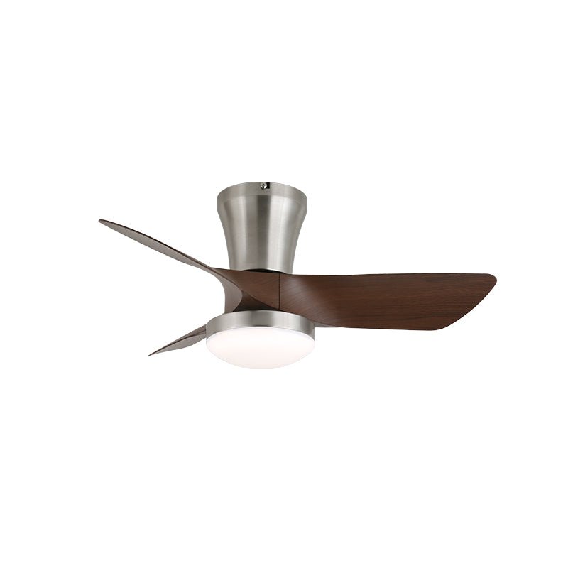 Luvora minimalistisch Deckenventilator mit Beleuchtung Holzblätter
