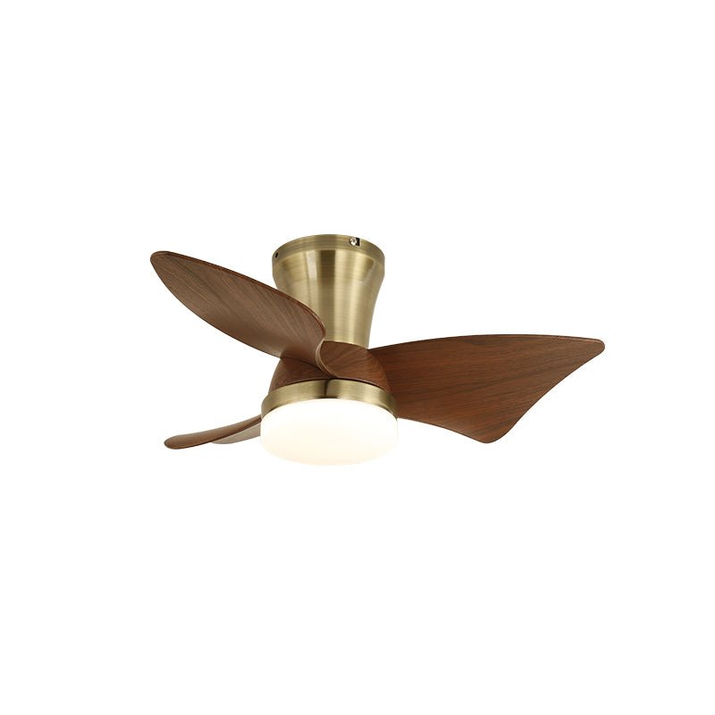 Luvora minimalistisch Deckenventilator mit Beleuchtung Holzblätter
