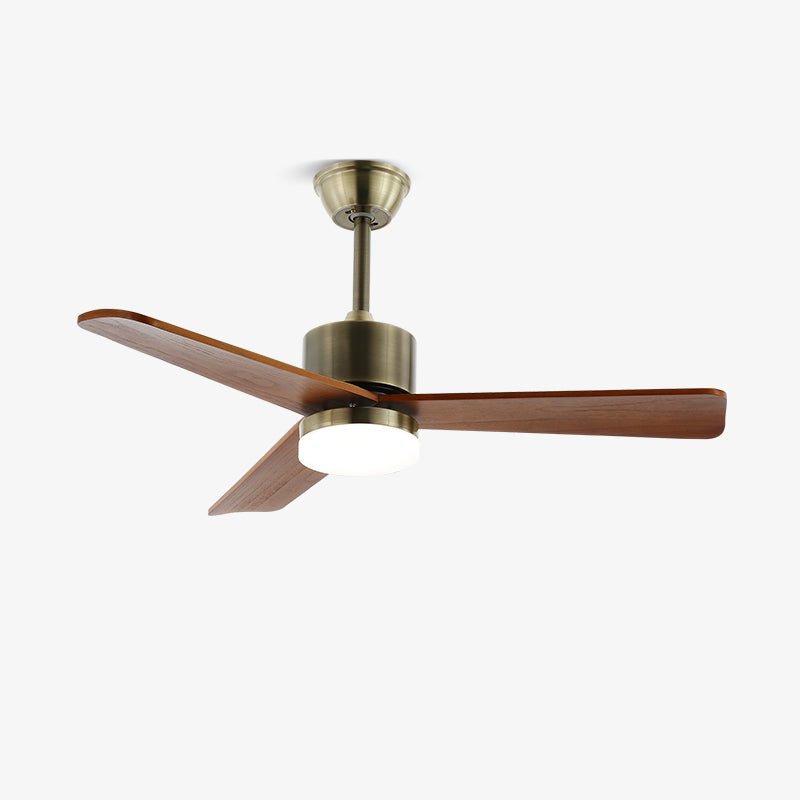 Ventio minimalistisch Silber Holz Deckenventilator mit Beleuchtung