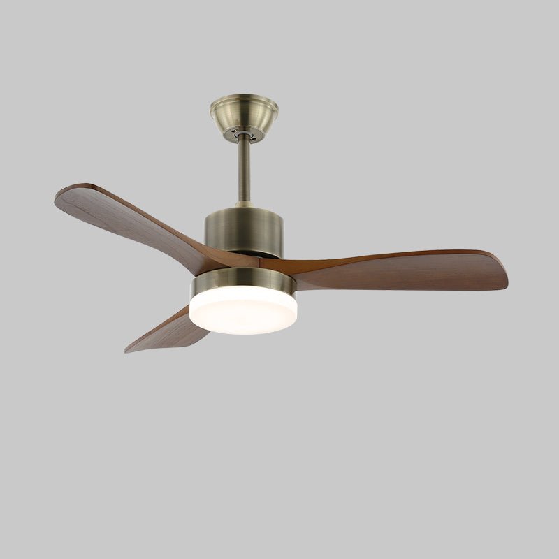 Ventio minimalistisch Silber Holz Deckenventilator mit Beleuchtung
