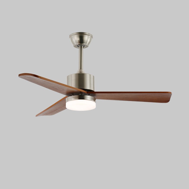 Ventio minimalistisch Silber Holz Deckenventilator mit Beleuchtung