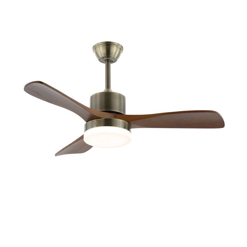 Ventio minimalistisch Silber Holz Deckenventilator mit Beleuchtung
