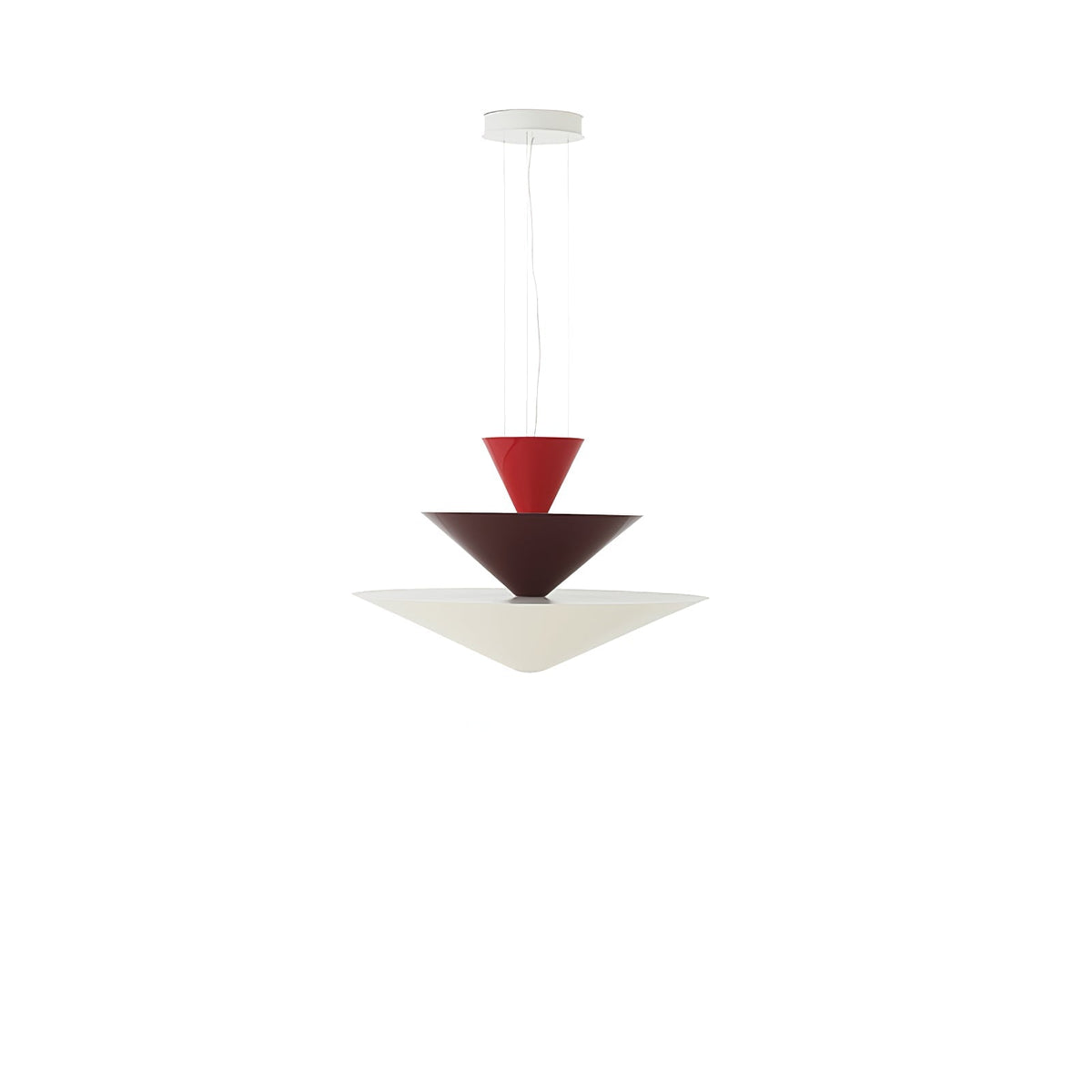 Pyramia gestufte Pendelleuchte mit Farbblöcken