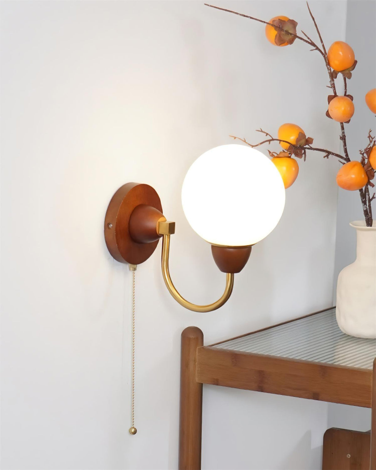 Rinielia Wandleuchte aus Holz Modell A