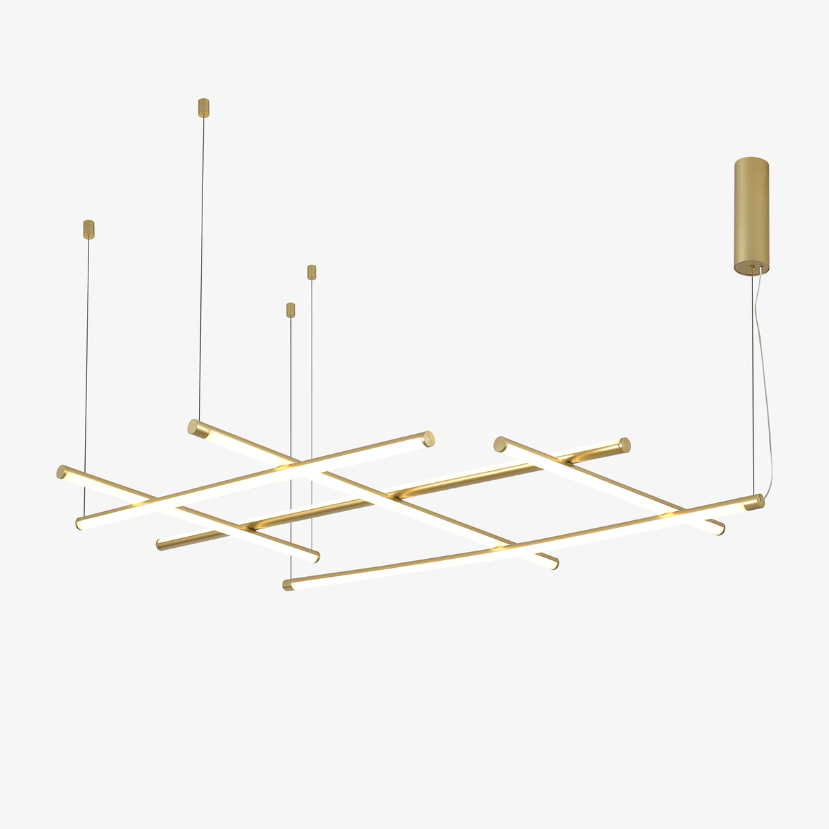 Caelian Geometrische lineare Gitter-Pendelleuchte