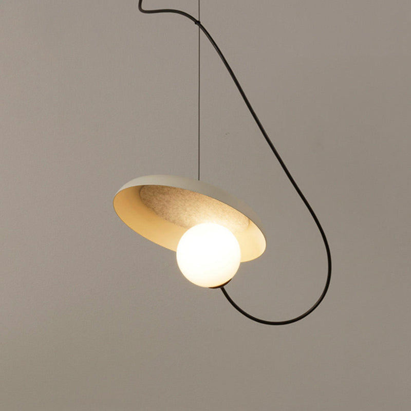 Avi Modern LED Pendelleuchte Ring Esszimmer 3 Farben Acryl/Metall