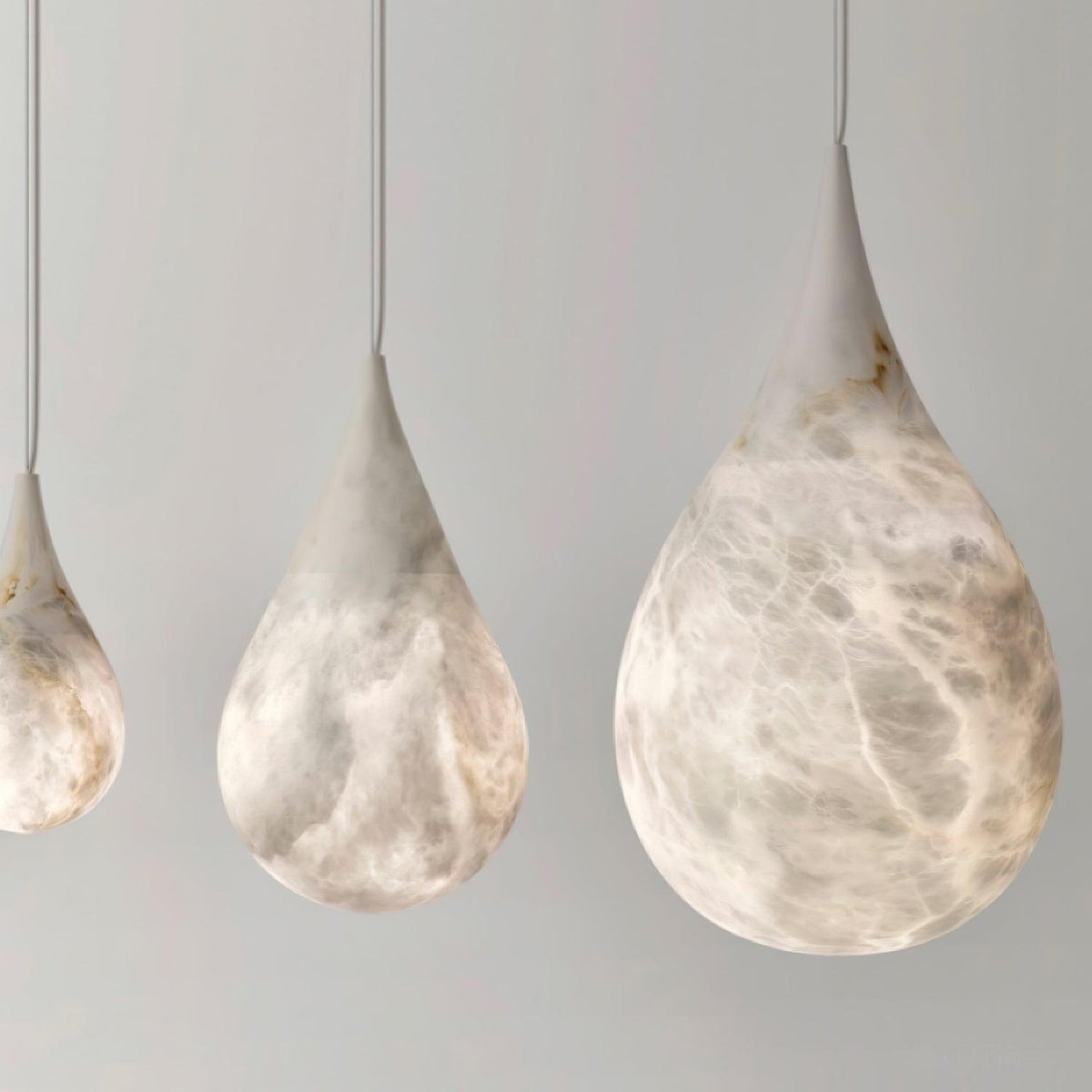 Sorvx Marmor Pendelleuchte in Tropfenform