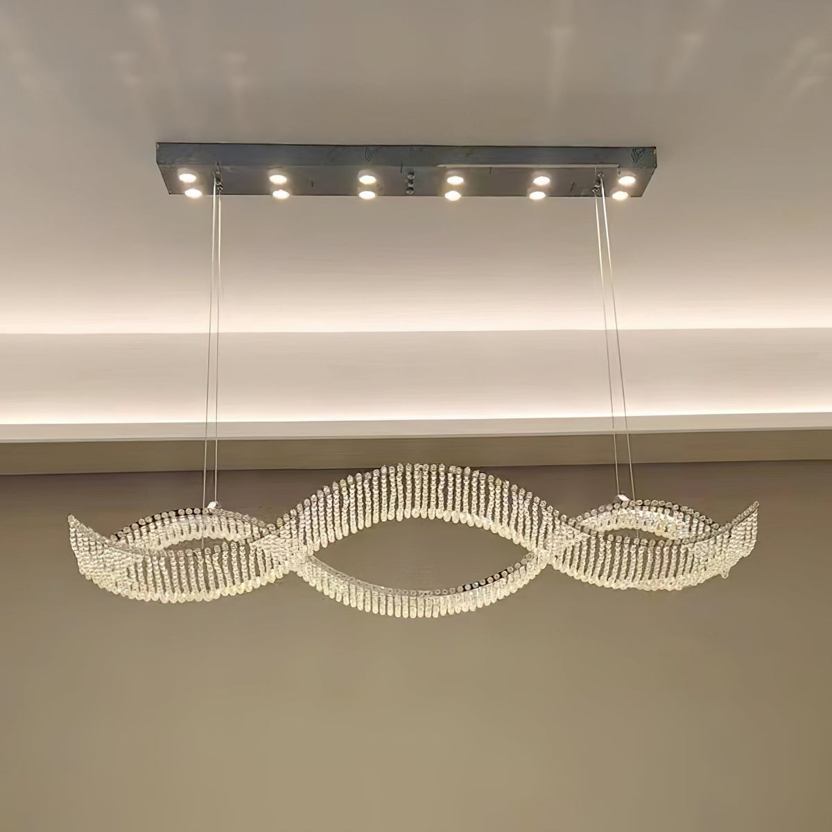 Caelox Kronleuchter im postmodernen Luxus-Stil aus Kristall