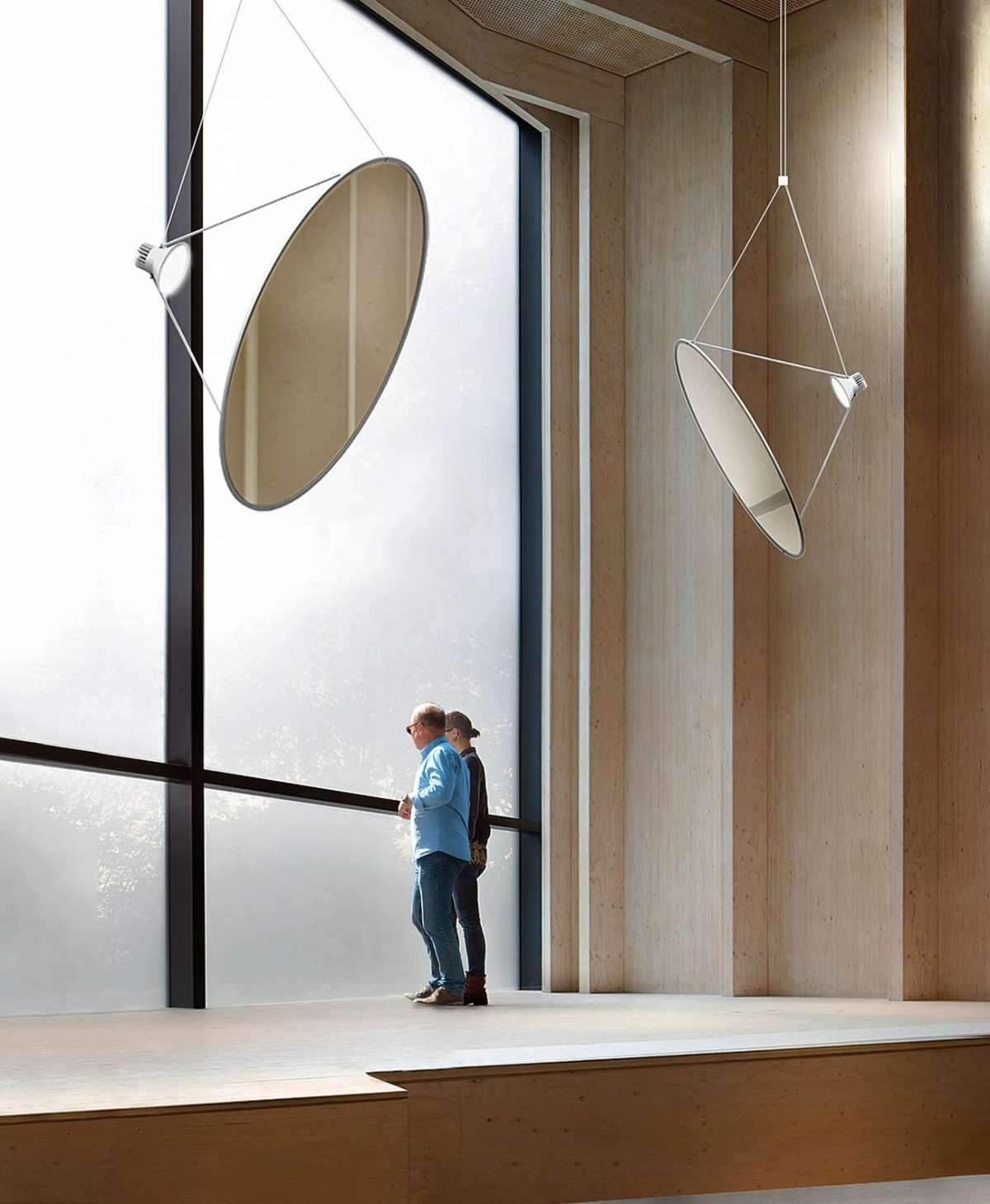 Brio Pendelleuchte aus Stahl im minimalistischen Stil