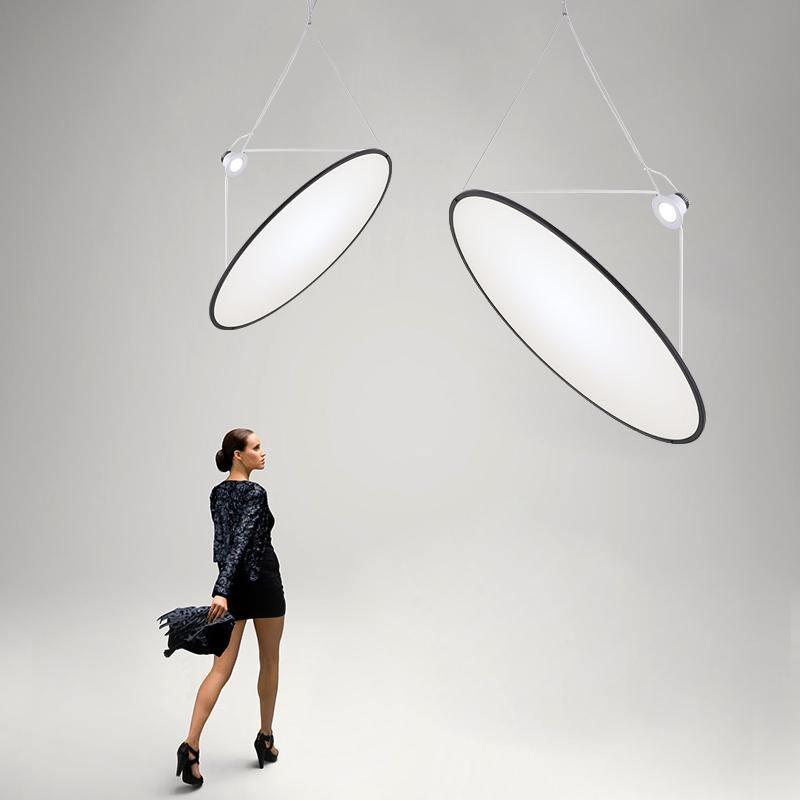 Brio Pendelleuchte aus Stahl im minimalistischen Stil