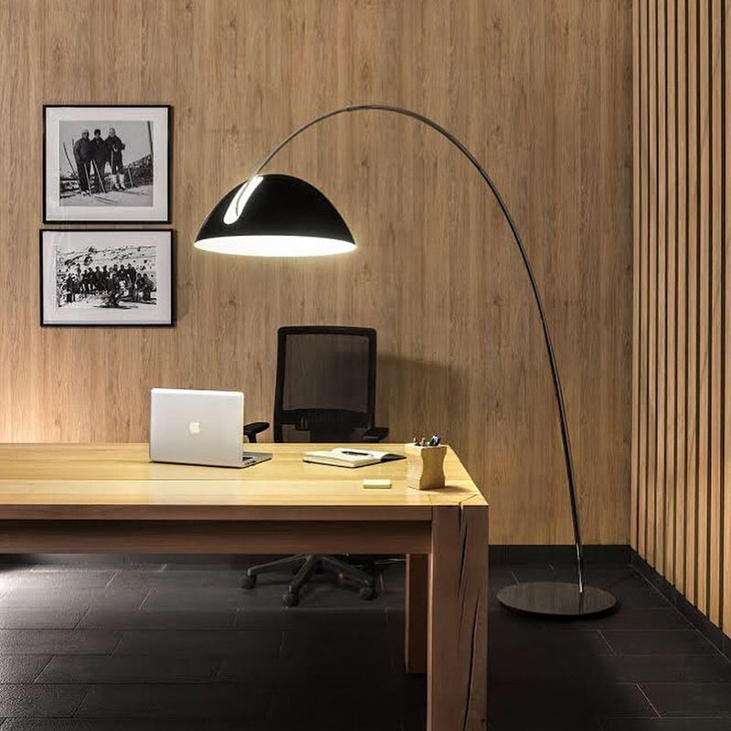 Avi Modern LED Bogen Schale Stehlampe Metall Wohnzimmer Schlafzimmer