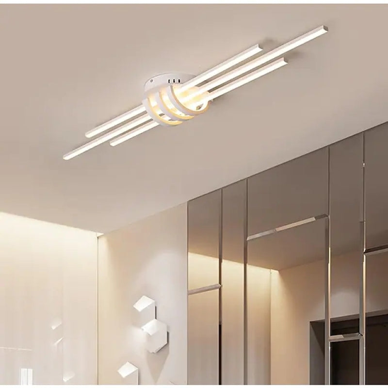 Arisha Modern LED Deckenleuchte Schwarz/Weiß Metall Wohnzimmer