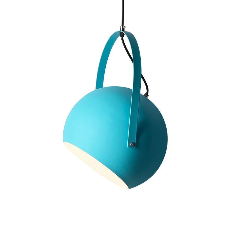 Aria  Kugel LED Pendelleuchte Gelb/Blau/Grau Esszimmer