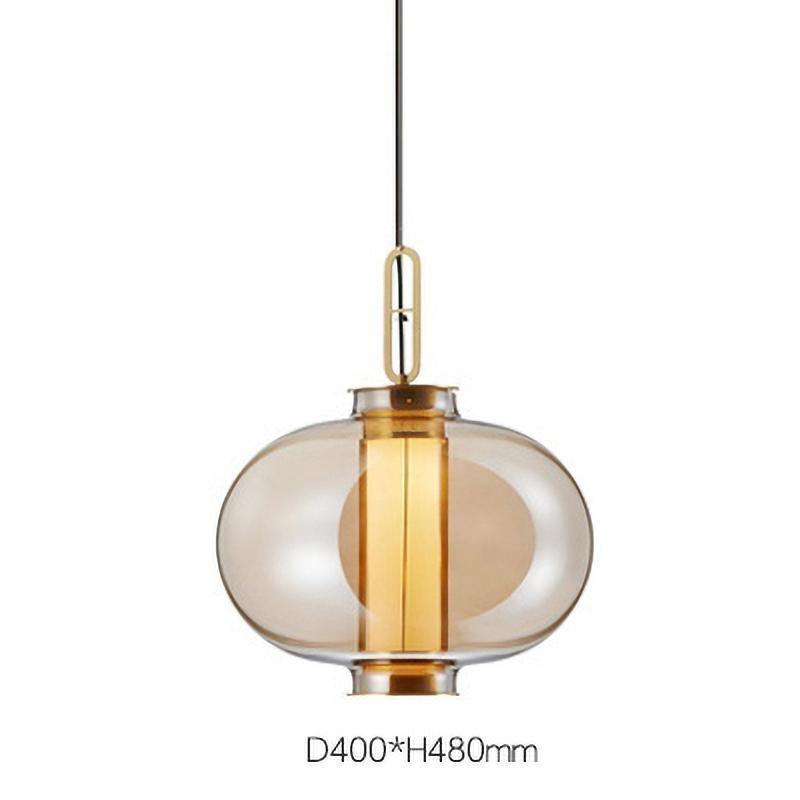 Uphaos zeitgenössische minimalistische Pendelleuchte aus Glas für das Familienleben