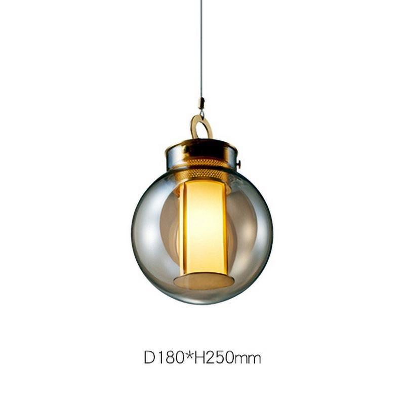 Uphaos zeitgenössische minimalistische Pendelleuchte aus Glas für das Familienleben