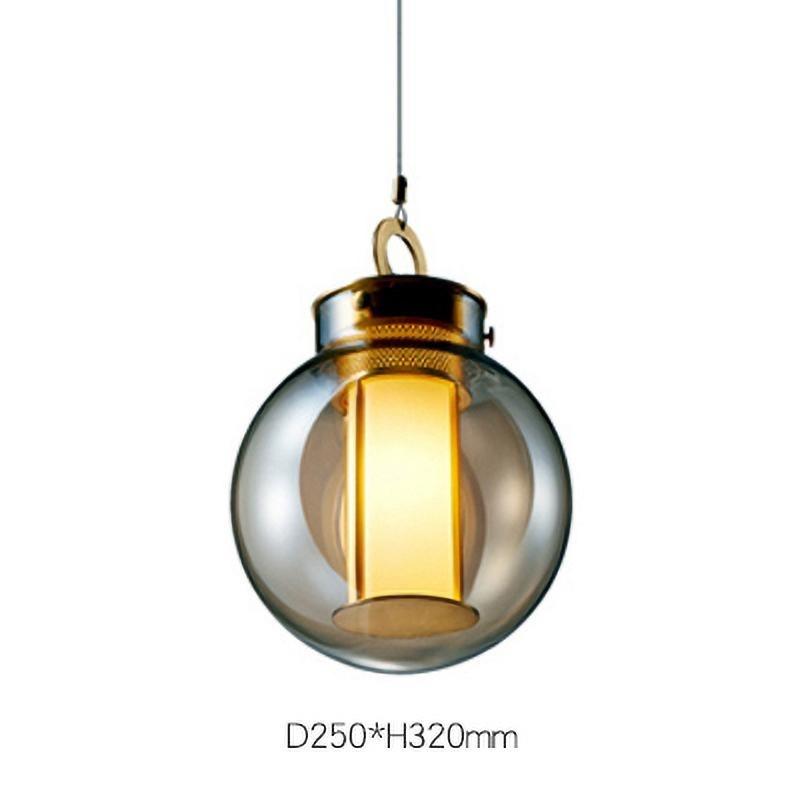 Uphaos zeitgenössische minimalistische Pendelleuchte aus Glas für das Familienleben
