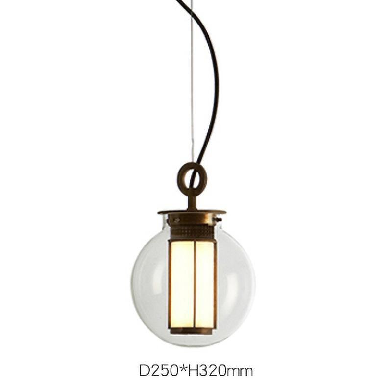 Uphaos zeitgenössische minimalistische Pendelleuchte aus Glas für das Familienleben
