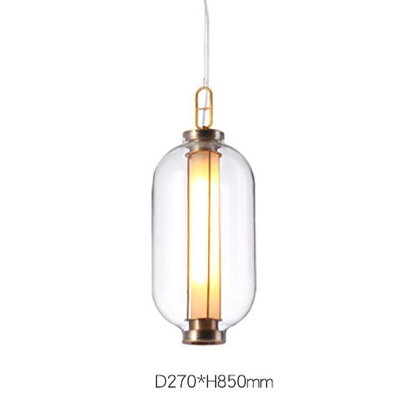 Uphaos zeitgenössische minimalistische Pendelleuchte aus Glas für das Familienleben