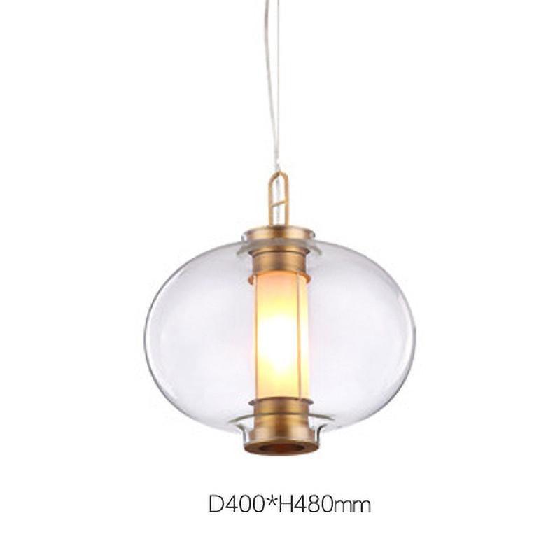 Uphaos zeitgenössische minimalistische Pendelleuchte aus Glas für das Familienleben