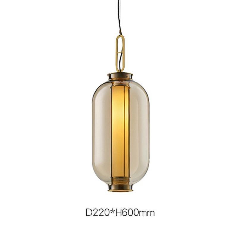 Uphaos zeitgenössische minimalistische Pendelleuchte aus Glas für das Familienleben
