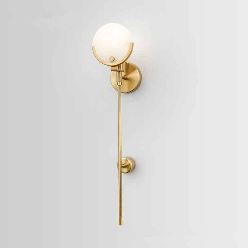 Valentina Moderne Marmor Wandleuchte Gold, Wohnzimmer/Schlafzimmer, Metall