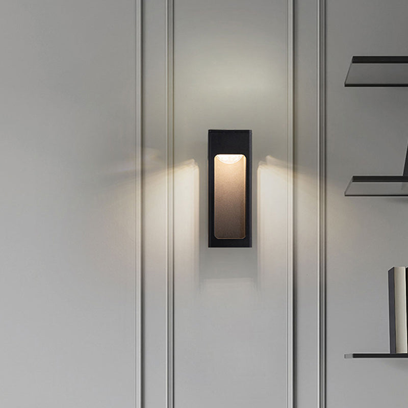 Ray Modern LED Außenwandleuchte Schwarz Außen Garten Metall