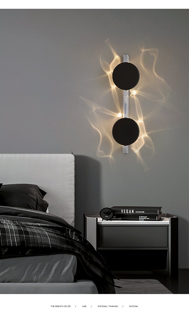 Pethr Wave Minimalistische Wandleuchte aus Stahl