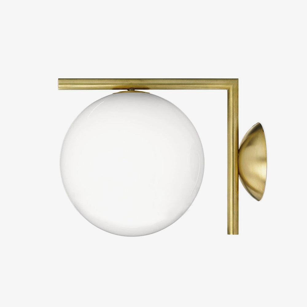 Joanna zeitgenössische minimalistische Opal-geblasene-Glas-Wandleuchte