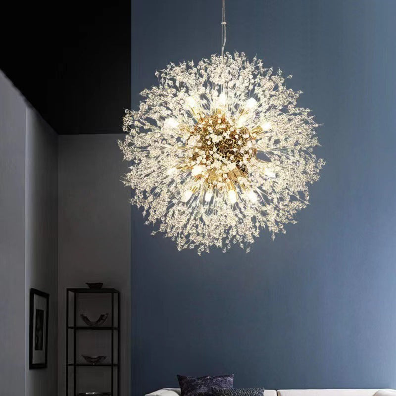 Arisha Modern Löwenzahn Pendelleuchte Golden/Chrom, Esszimmr, Metall