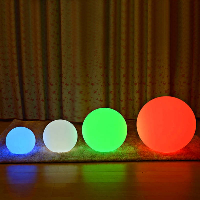 Aria Modern Kugel LED Wasserdichte RGB Außenleuchte Stehlampe Weiß