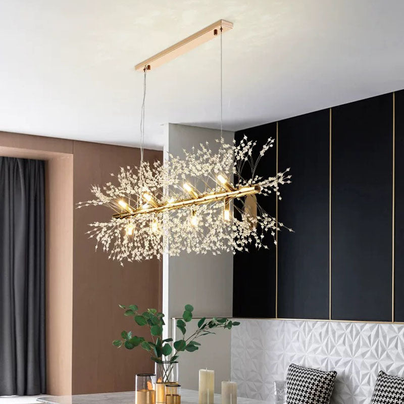 Arisha Arisha Streifen Kronleuchter Kristall Esszimmer, Restaurant