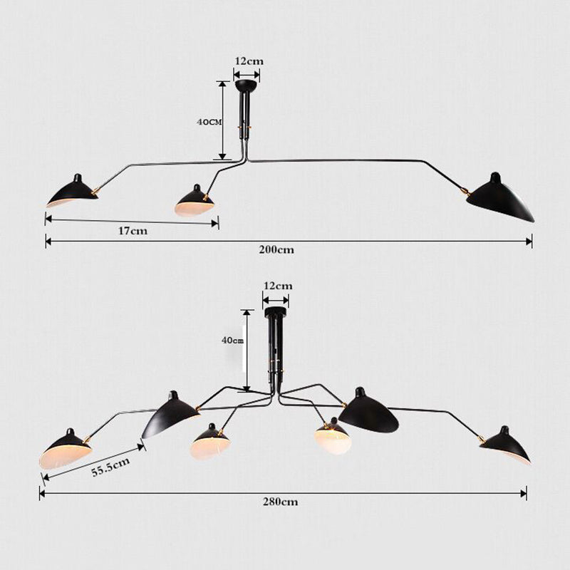 Arisha Modern LED Pendelleuchte Metall Schlafzimmer Wohnzimmer