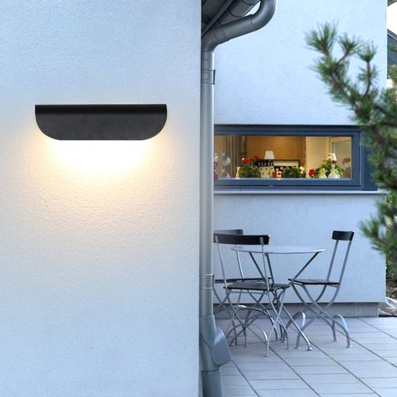Ray Modern LED Wandleuchte Außen/Innen Weiß/Schwarz Garten/Flur