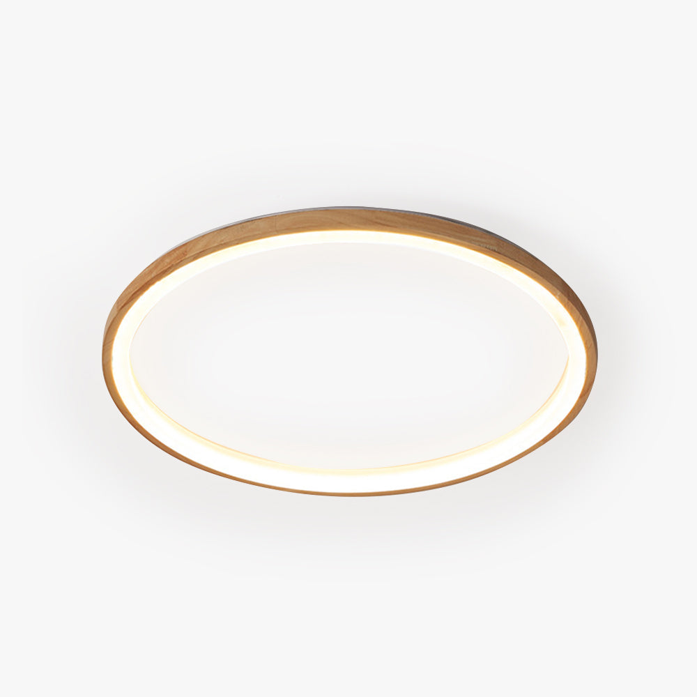 Muto Deckenleuchte Ring Wohnzimmer, Holz
