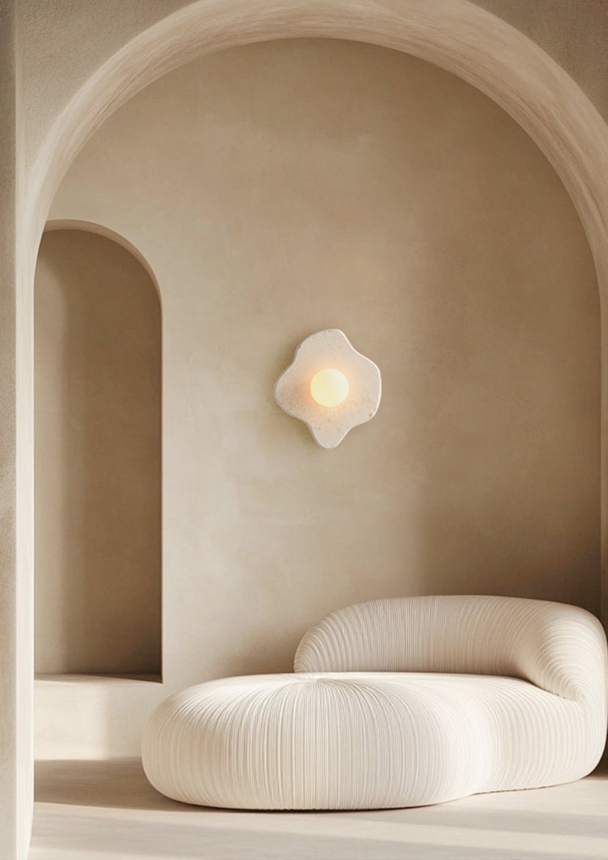 Bloom Rustic Marmor-Wandleuchte