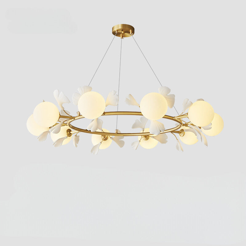 Olivia Luxus Minimalistisch Kronleuchter Kreative Blatt Glas Wohnzimmer