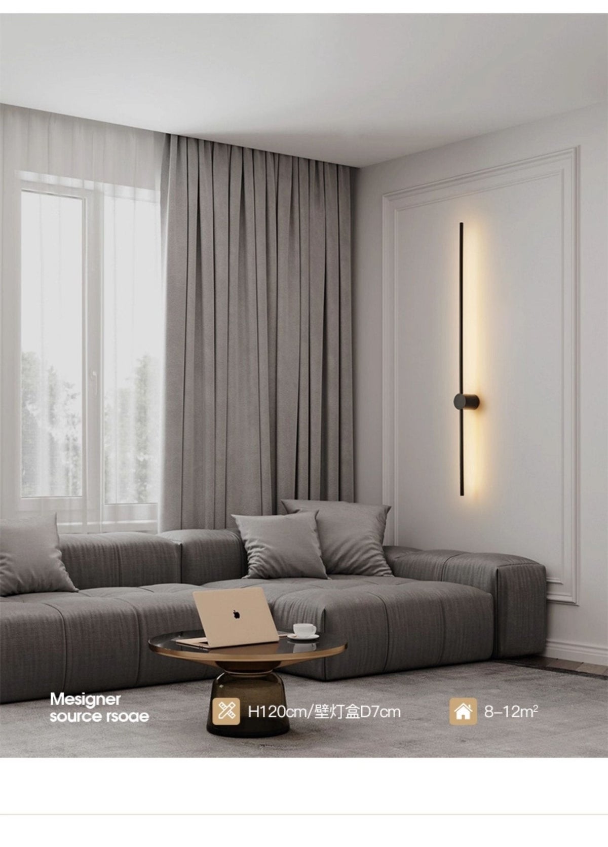 Nestx Wandleuchte aus Messing im Minimalismus-Stil