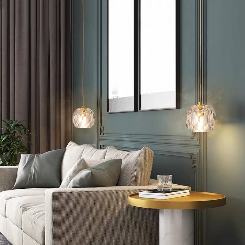 Kristy Modern LED Pendelleuchte Weiß/Gold Schlafzimmer/Wohnzimmer