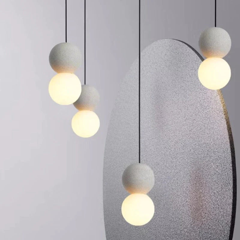 Avi Modern LED Pendelleuchte Schwarz Metall Schlaf Wohnzimmer