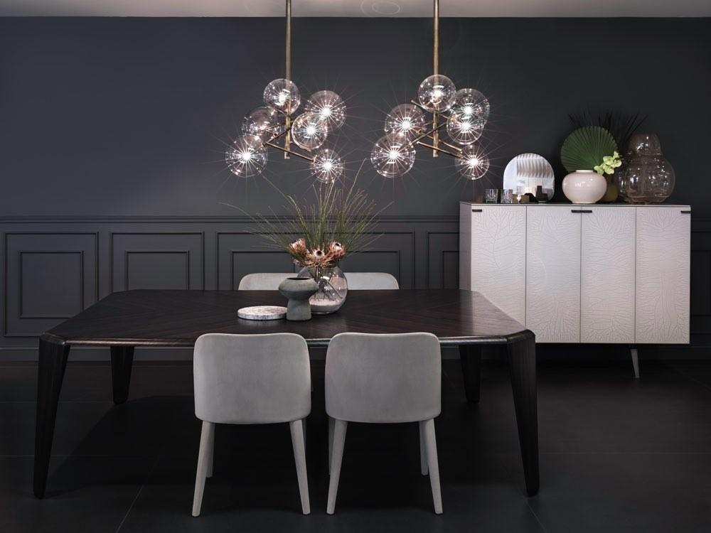Aveno Kronleuchter LED Kristall transparent