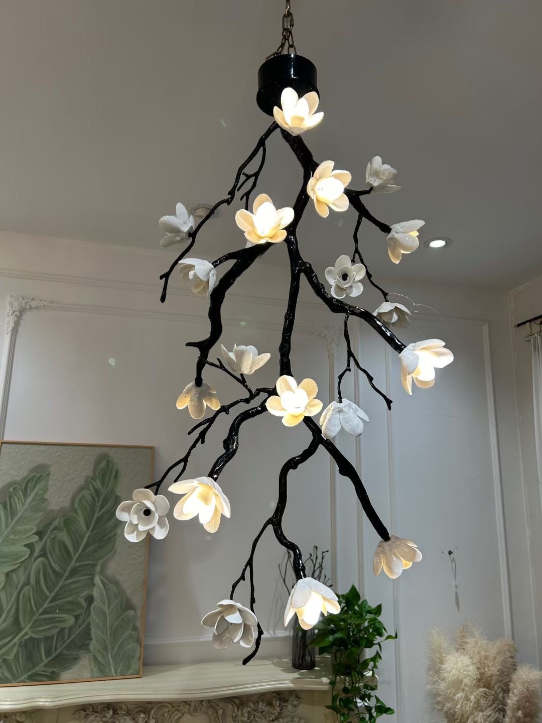 Rae Kronleuchter Schwarz Branch Flower