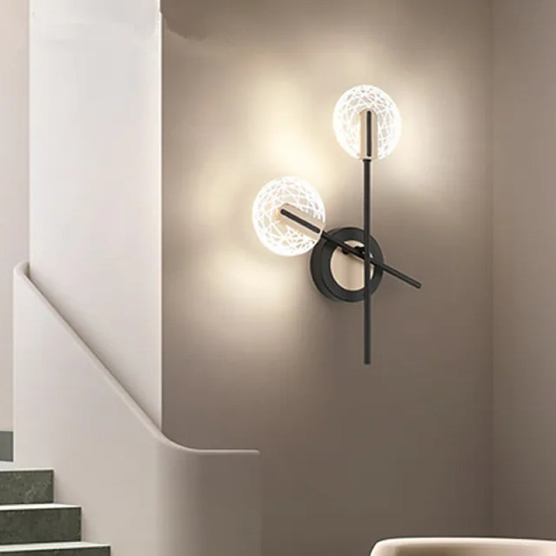 Valentina Modern LED Wandleuchte Weiß/Schwarz Innen Schlaf/Wohnzimmer