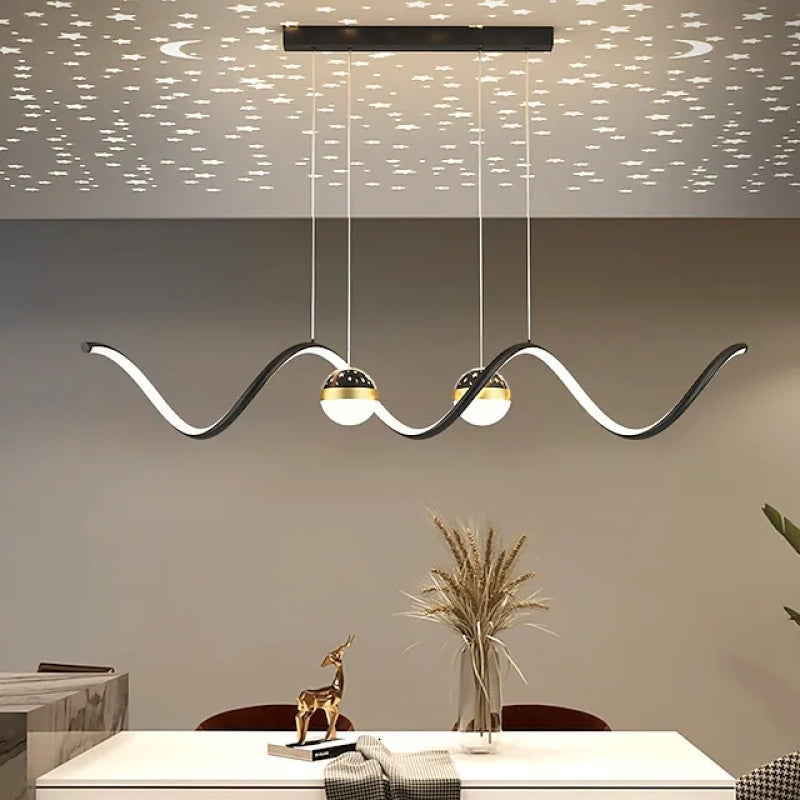 Arisha Moderne LED Pendelleuchte Stern-Design Esszimmer Metall/Acryl