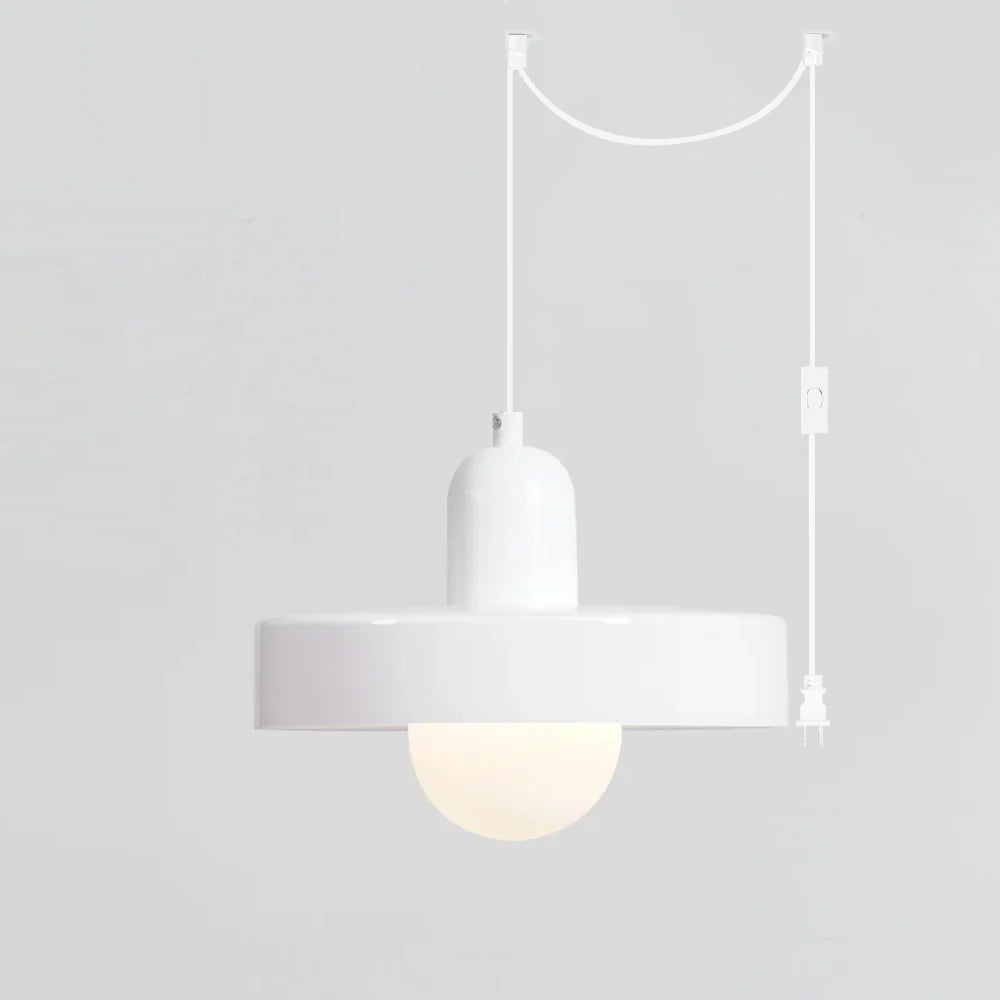 Celeleon Pendelleuchte aus Glas Minimalistisch Disc Orb Swag Wohnzimmer | Cielum