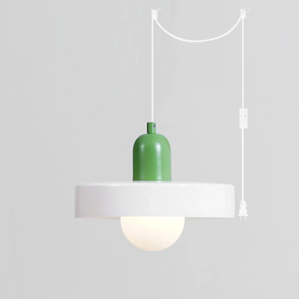 Celeleon Pendelleuchte aus Glas Minimalistisch Disc Orb Swag Wohnzimmer | Cielum