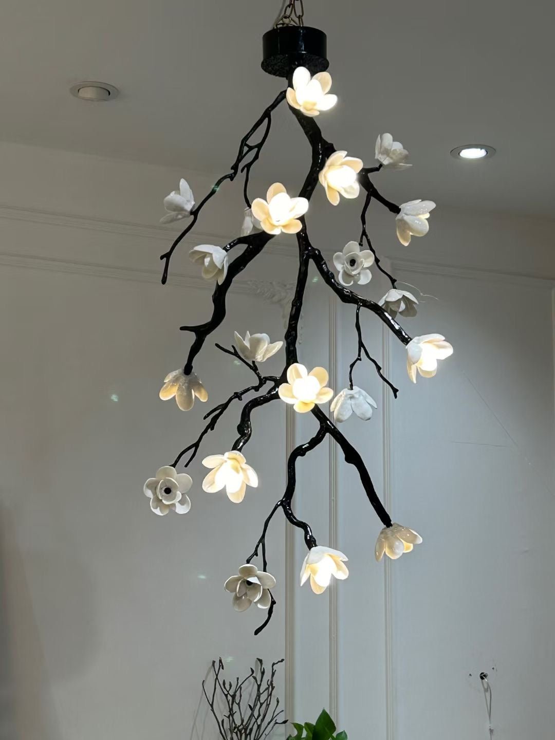 Rae Kronleuchter Schwarz Branch Flower