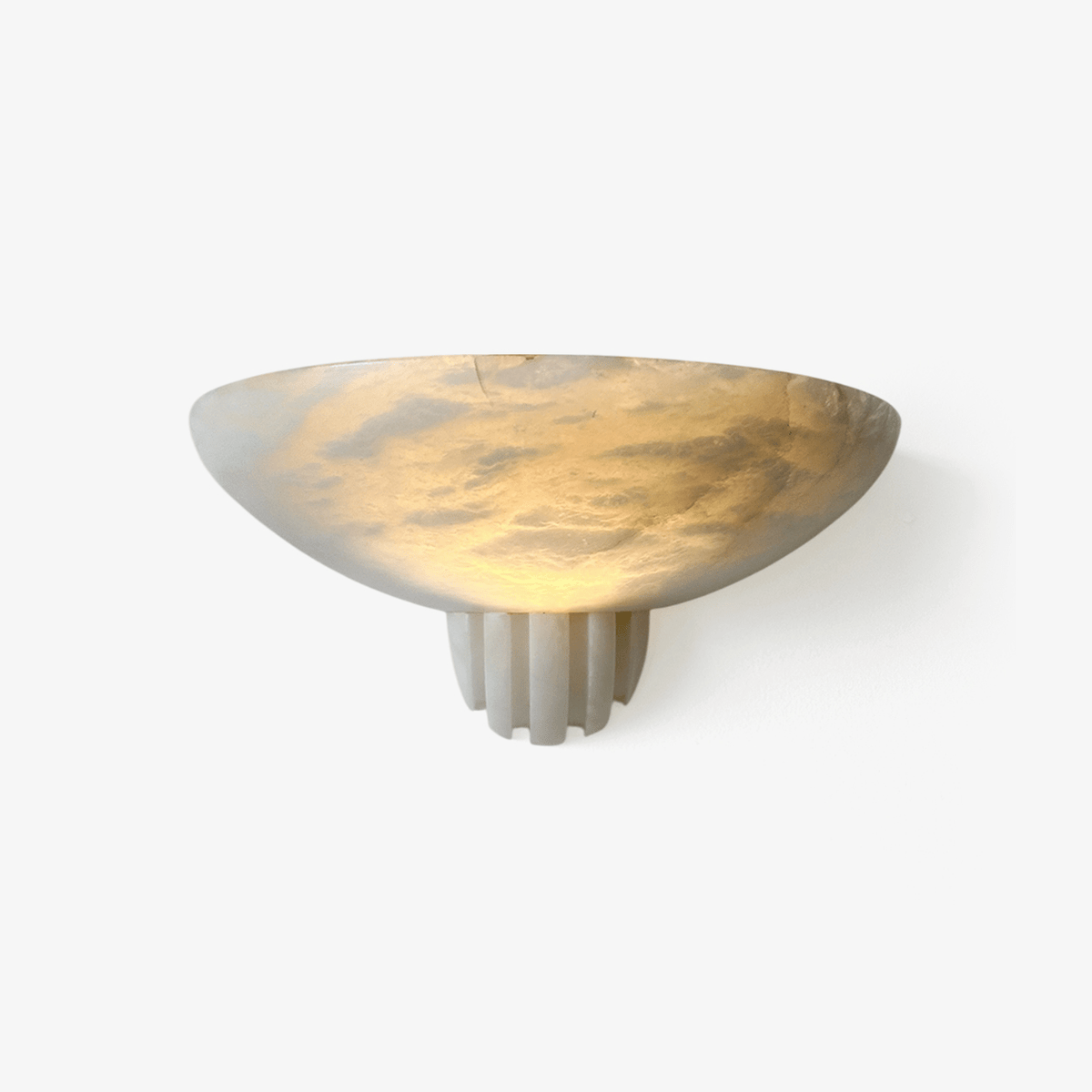 Rare Alabaster-Wandleuchte