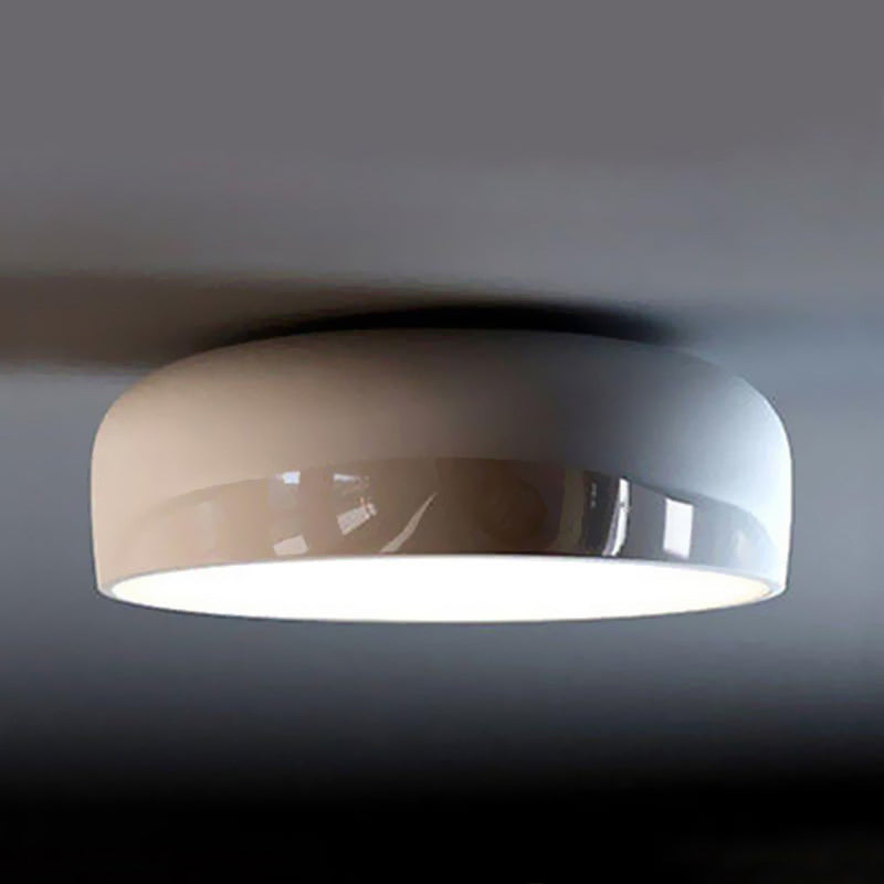 Arisha Modern LED Deckenleuchte Schale Wohnzimmer, Schwarz/Weiß, Metall Acryl