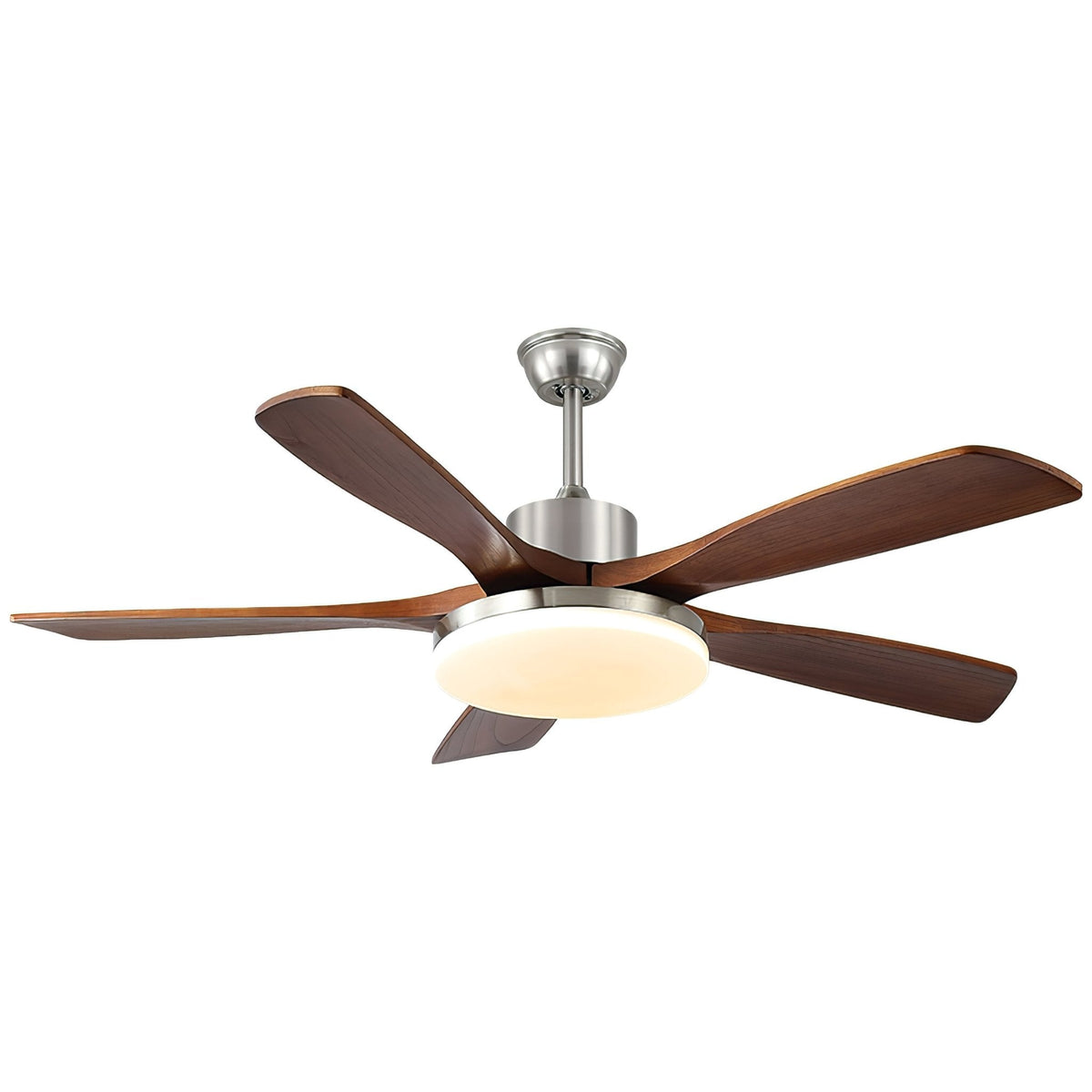 Alduira Deckenventilator mit Beleuchtung aus Holz im modernen Stil
