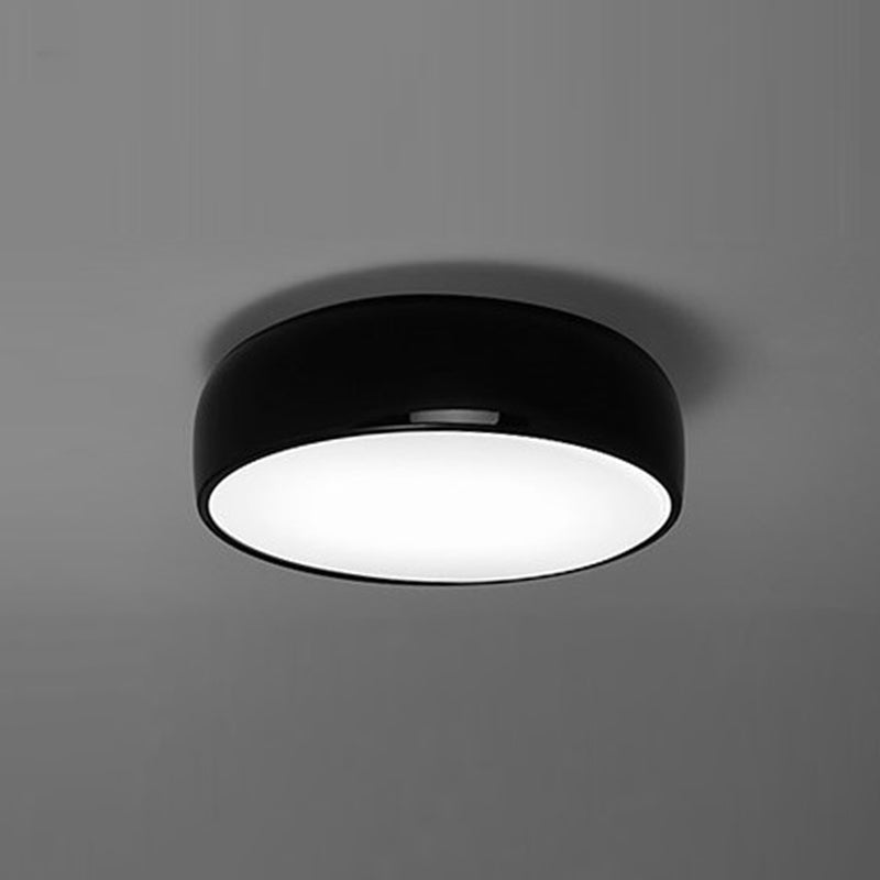 Arisha Modern LED Deckenleuchte Schale Wohnzimmer, Schwarz/Weiß, Metall Acryl